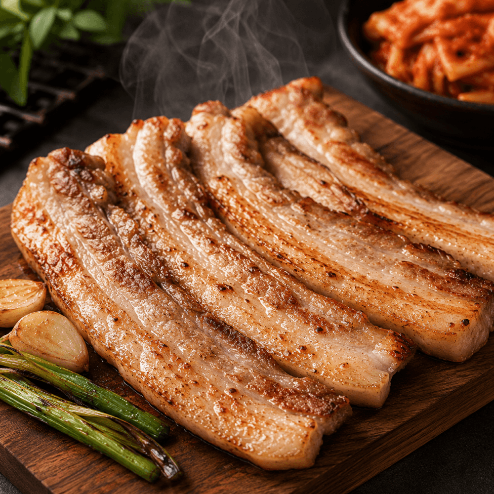 흑돼지 일품삼겹, 구이용, 1kg, 1팩