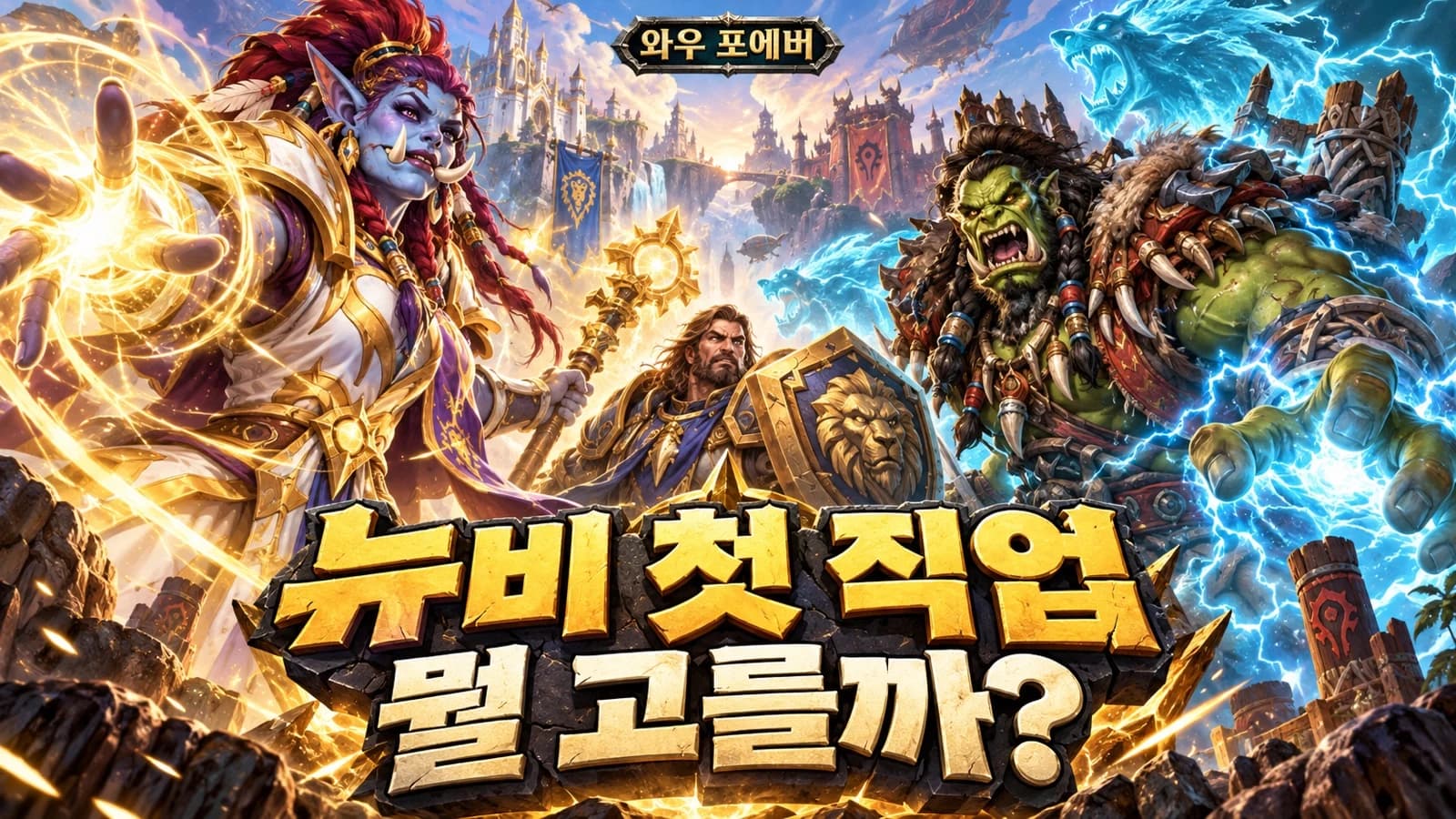 와우 포에버 뉴비 직업 추천, 사제 vs 주술사 뭐부터 키울까요?